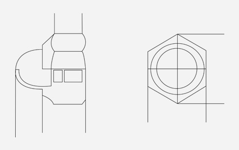 Con calotta in nylon