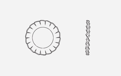 Rondelle dentellate a fascia larga